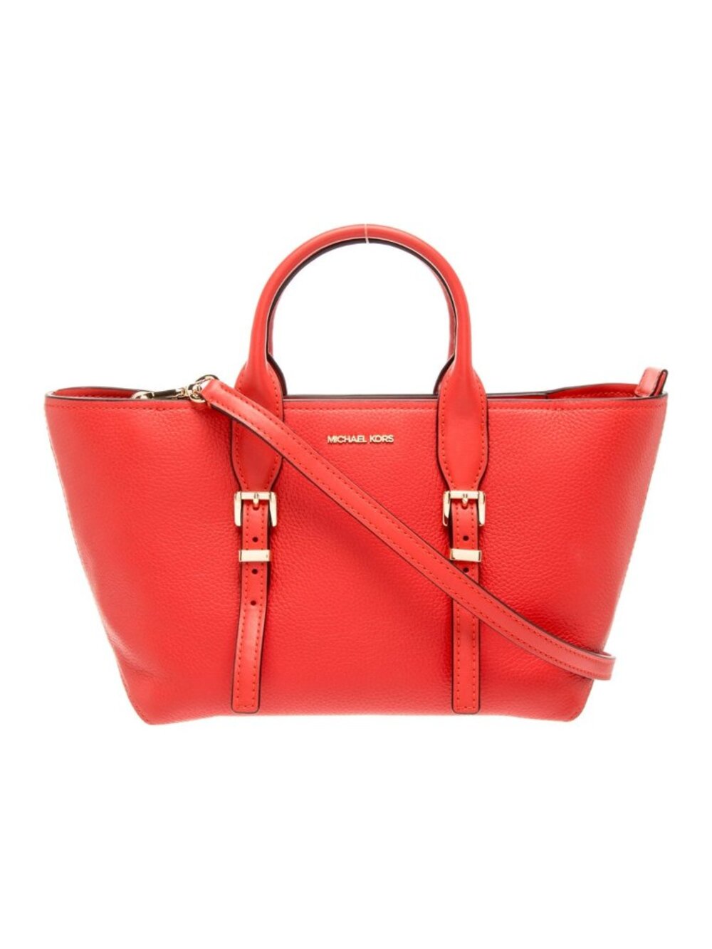 Michael Kors Red Leather Top Handle Bag